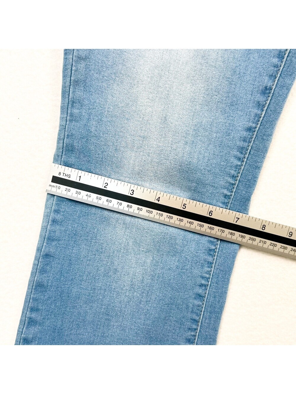 Fashion Nova Wide Leg High Waisted Light Wash Denim Jeans Women’s Size 11 NWT - Picture 15 of 15